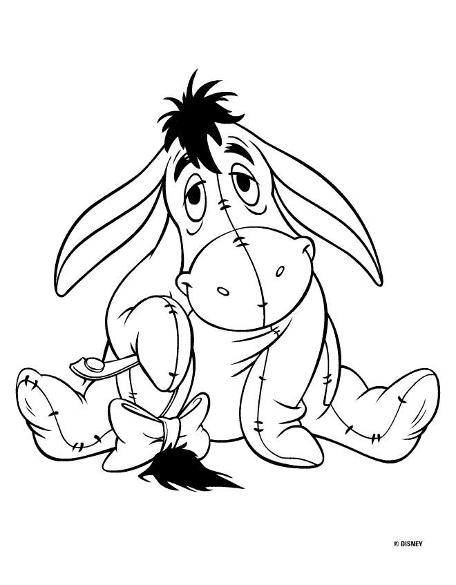 Kids-n-fun.com | Coloring page Winnie de Pooh and Eeyore Winnie de Pooh